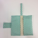 Nappy Wallet - Chevron - Aqua